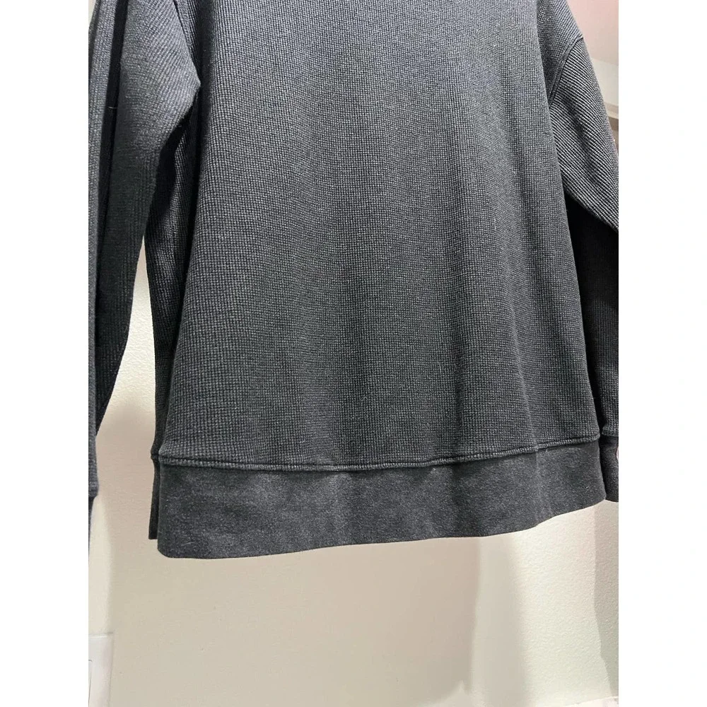 Obey Small Patch Logo‎ Waffle Knit Light Sweater chargoal grey Men’s small